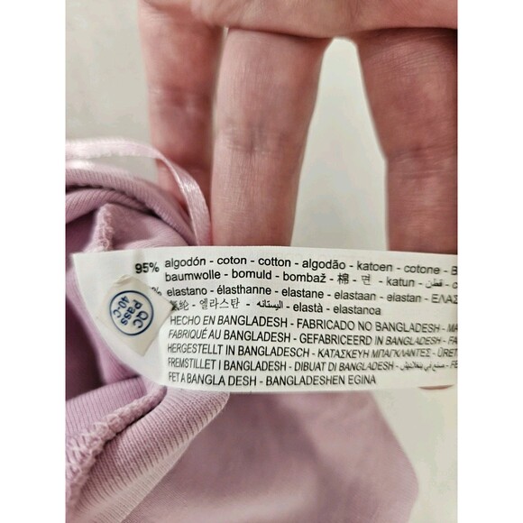 Zara Lavender Halter Bodysuit Size S Convertable Cotton Deep V Stretch NWT - Picture 9 of 9